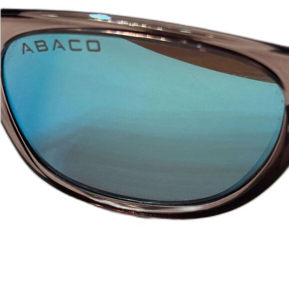 Men's Abaco Polorized Sunglasses in Crystal Grey/Deep Blue Mirror, EUC - Picture 8 of 15